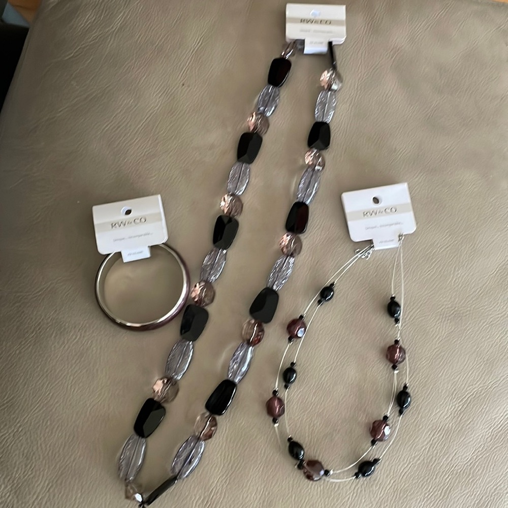 RW&Co necklace and bangle set